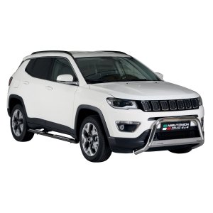 Jeep Compass Side Steps - Omac - S.Steel Oval - Black - '17-'25 Jeep Compass Side Steps - Omac - S.Steel Oval - Black - '17-'25